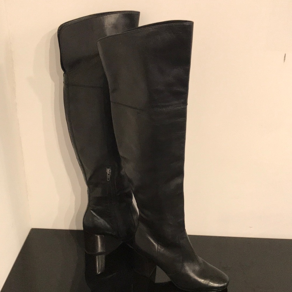 NEW FRYE CLAUDE OVER THE KNEE LEATHER BOOTS